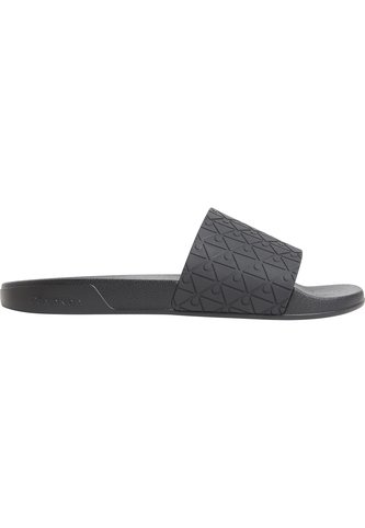 Sandalias Negro Slide De Piscina En Jacquard Calvin Klein Calvin Klein