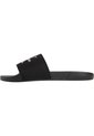 Sandalias Negro Contorneadas De Lona Con Logo Calvin Klein de Calvin Klein
