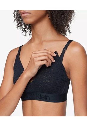 Bralette Negro Triángular Con Broche Delantero Calvin Klein