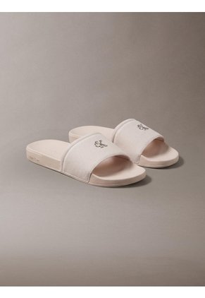 Sandalias Blanco De Tela Calvin Klein
