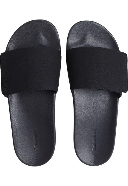 Sandalias Negro De Lona Calvin Klein