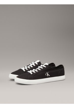 Tenis Negro Bajos De Lona Calvin Klein