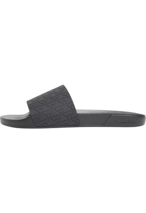 Sandalias Negro Slide De Piscina En Jacquard Calvin Klein