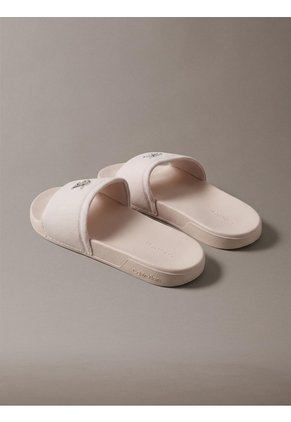 Sandalias Blanco De Tela Calvin Klein
