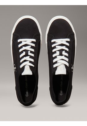 Tenis Negro Bajos De Lona Calvin Klein