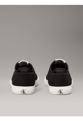 Tenis Negro Bajos De Lona Calvin Klein