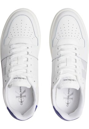Tenis Blanco Clásicos Con Detalle De Gamuza Calvin Klein