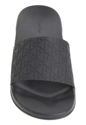 Sandalias Negro Slide De Piscina En Jacquard Calvin Klein