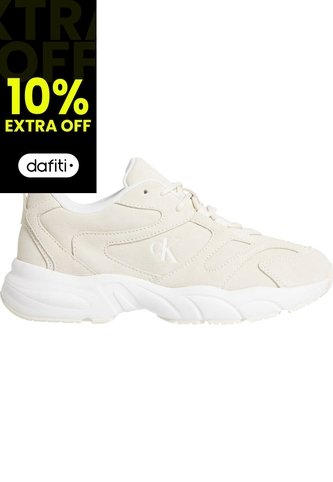 Tenis Blanco Retro De Gamuza Calvin Klein Calvin Klein