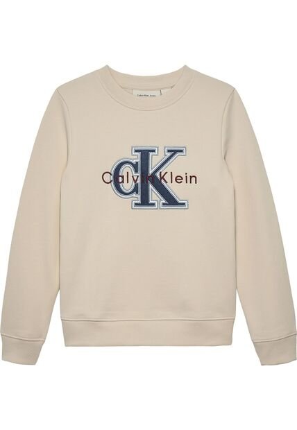 Saco Blanco Con Logo De Monograma Bordado Calvin Klein