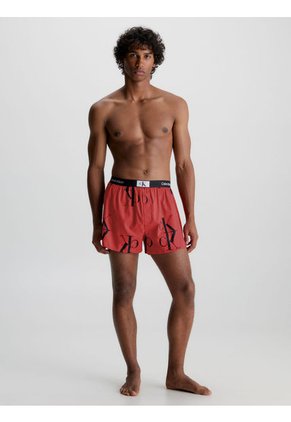 Bóxer Rojo De Algodón Con Estampado Calvin Klein