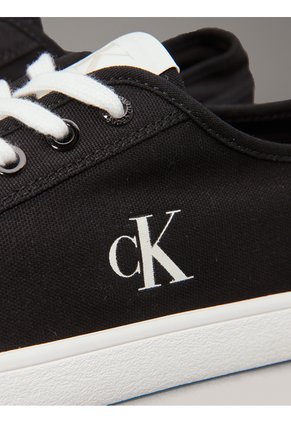 Tenis Negro Bajos De Lona Calvin Klein