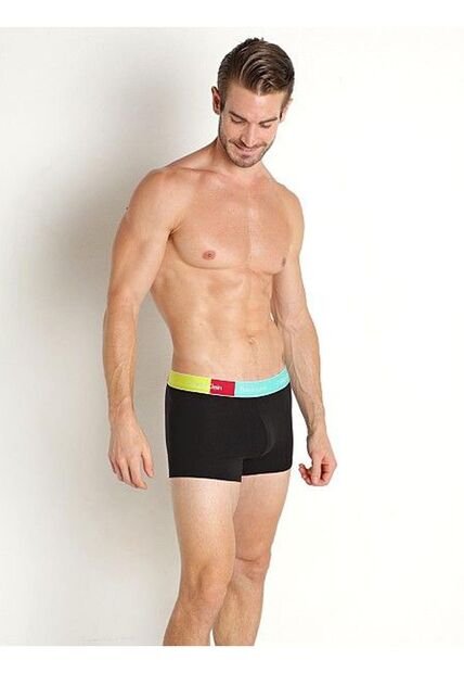 Boxer Negro Con Logo En Microfibra Calvin Klein