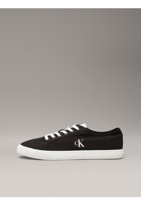 Tenis Negro Bajos De Lona Calvin Klein