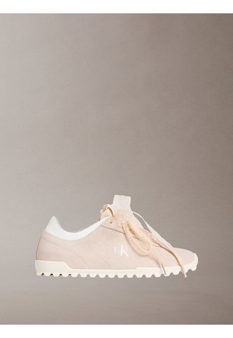 Tenis Blanco Runner De Perfil Bajo Con Lazos Calvin Klein Calvin Klein
