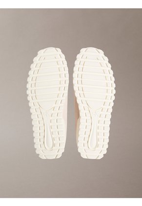 Tenis Blanco Runner De Perfil Bajo Con Lazos Calvin Klein