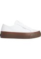 Tenis Blanco Planos Texturizados Calvin Klein de Calvin Klein