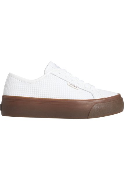 Tenis Blanco Planos Texturizados Calvin Klein