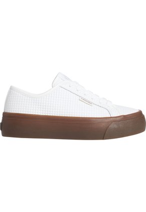 Tenis Blanco Planos Texturizados Calvin Klein