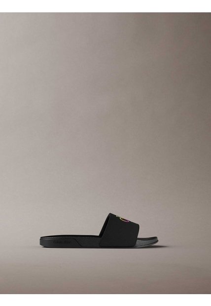 Sandalias Negro Essential Slide Pride Calvin Klein