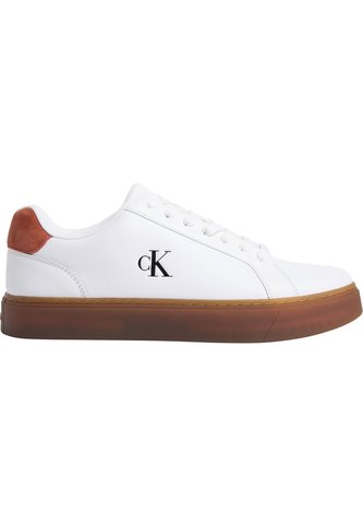 Tenis Blanco Classic De Corte Bajo En Cuero Calvin Klein Calvin Klein