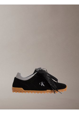 Tenis Negro Runner De Perfil Bajo Con Lazos Calvin Klein Calvin Klein