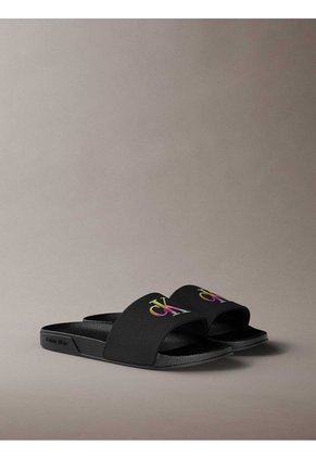 Sandalias Negro Essential Slide Pride Calvin Klein