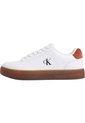 Tenis Blanco Classic De Corte Bajo En Cuero Calvin Klein de Calvin Klein