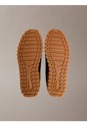Tenis Negro Runner De Perfil Bajo Con Lazos Calvin Klein