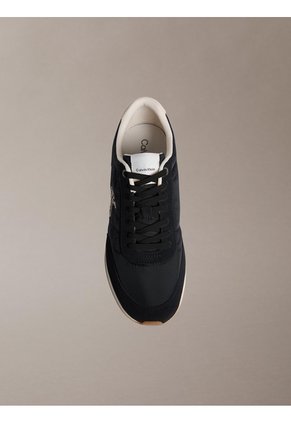 Tenis Negro Retro Runner Con Mix De Texturas Calvin Klein