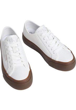 Tenis Blanco Planos Texturizados Calvin Klein