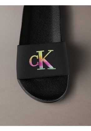 Sandalias Negro Essential Slide Pride Calvin Klein
