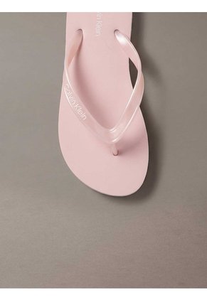 Sandalias Rosa Flip Flop En Tono Metálico Calvin Klein