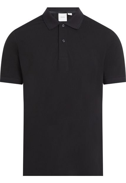 Polo Negro Pique Slim Thermo Tech Calvin Klein