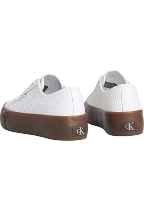Tenis Blanco Planos Texturizados Calvin Klein
