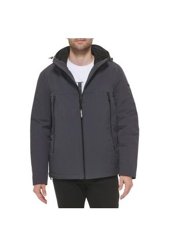 Chaqueta Gris Soft Shell Con Capota Y Forro De Sherpa Calvin Klein Calvin Klein