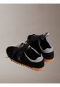 Tenis Negro Runner De Perfil Bajo Con Lazos Calvin Klein de Calvin Klein