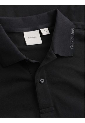 Polo Negro Pique Slim Thermo Tech Calvin Klein