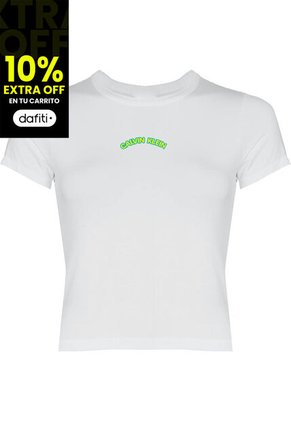 Camiseta Blanca Slim Graphic Calvin Klein