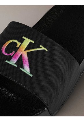 Sandalias Negro Essential Slide Pride Calvin Klein