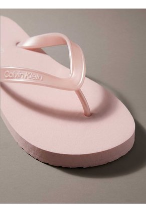 Sandalias Rosa Flip Flop En Tono Metálico Calvin Klein