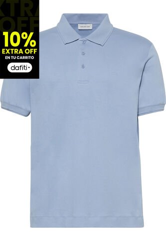 Polo Multicolor Regular Con Monograma Bordado En Relieve Calvin Klein Calvin Klein