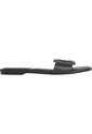Sandalias Negro Planas Cuadradas Con Emblema Calvin Klein de Calvin Klein