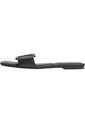 Sandalias Negro Planas Cuadradas Con Emblema Calvin Klein de Calvin Klein