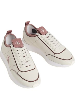 Tenis Beige Retro Runner Calvin Klein