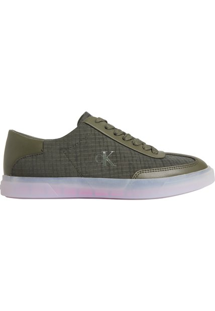 Tenis Verde Bajos Con Cordones Calvin Klein