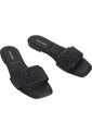 Sandalias Negro Planas Cuadradas Con Emblema Calvin Klein de Calvin Klein