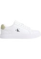 Tenis Blanco Classic De Corte Bajo En Cuero Calvin Klein de Calvin Klein