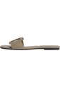 Sandalias Beige Planas Cuadradas Con Emblema Calvin Klein de Calvin Klein