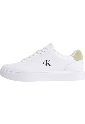 Tenis Blanco Classic De Corte Bajo En Cuero Calvin Klein